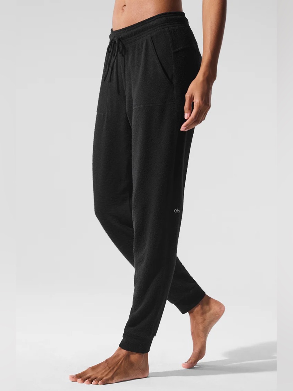 ALO Yoga AloLux Soho Jogger Sweatpants in Black Size XS